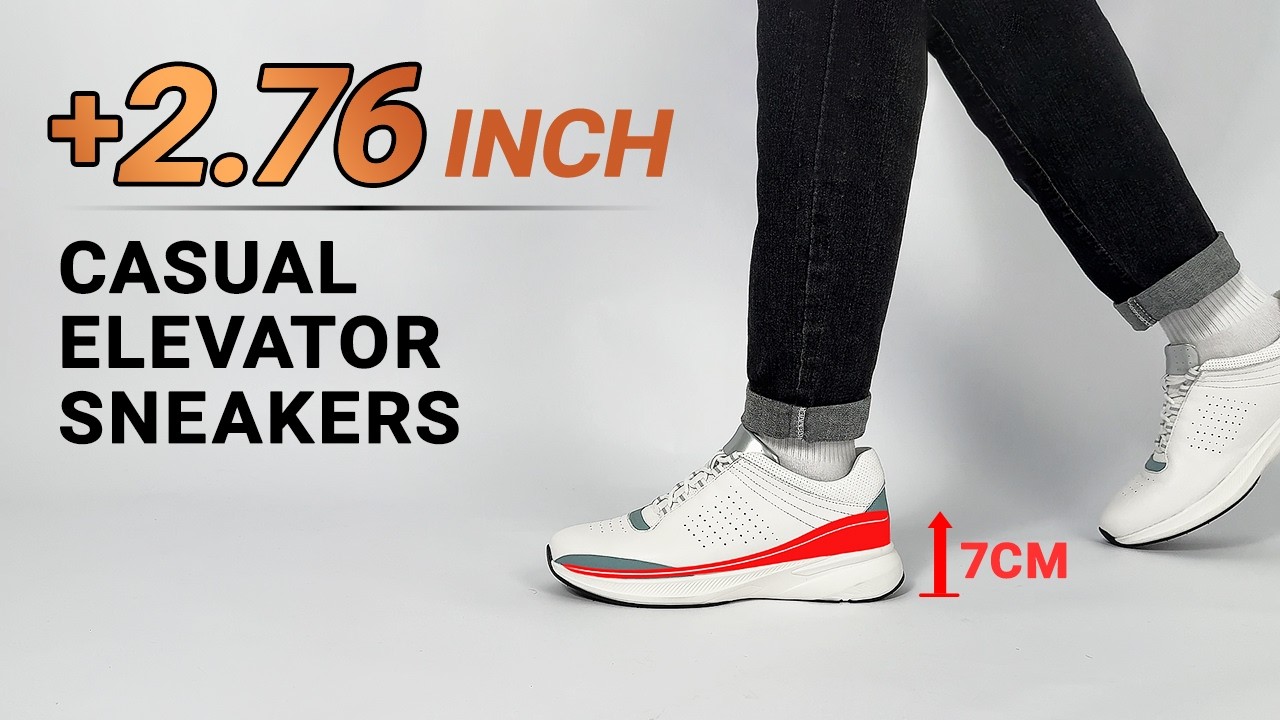 CHAMARIPA +2.76 Inch Casual Elevator Shoes 💥👟
