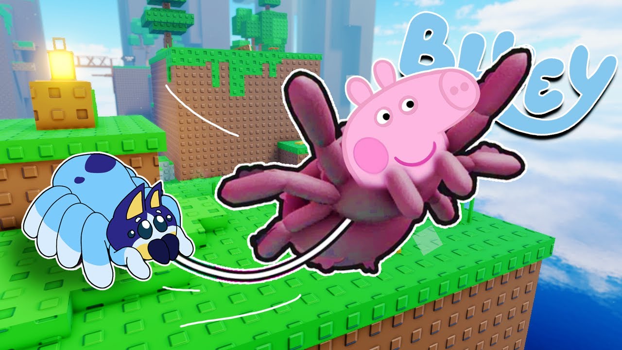 BLUEY y PEPPAPIG se CONVIERTEN en ARAÑAS | Las Aventuras de BLUEY en ROBLOX!