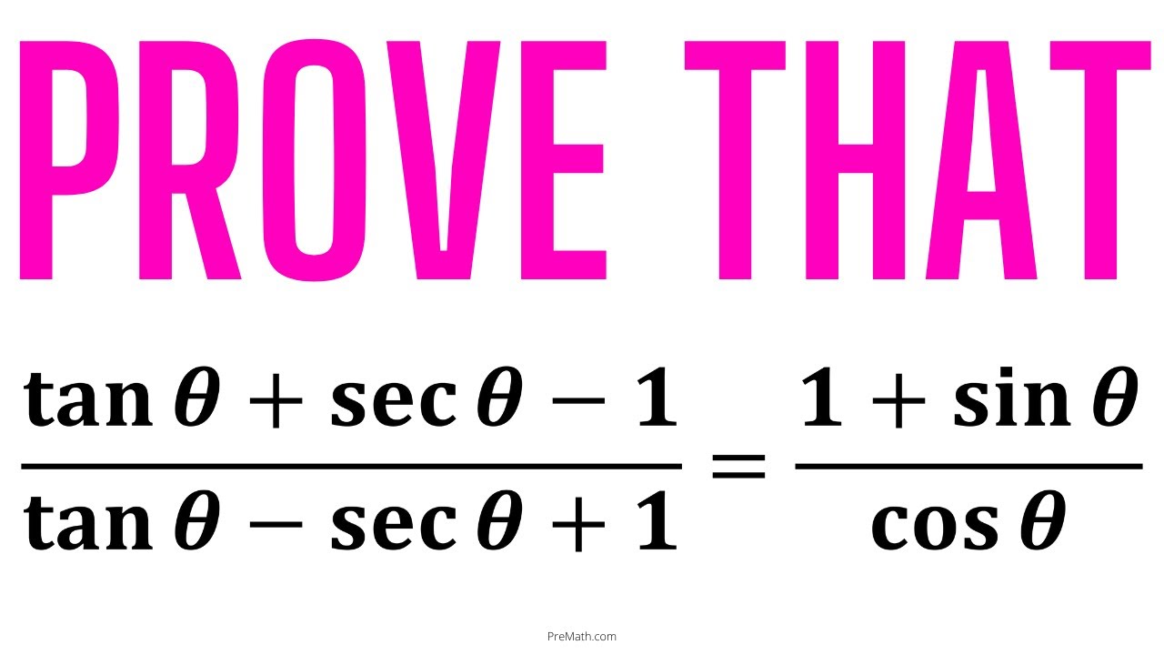 Prove this Trigonometric Identity | Step-by-Step Explanation