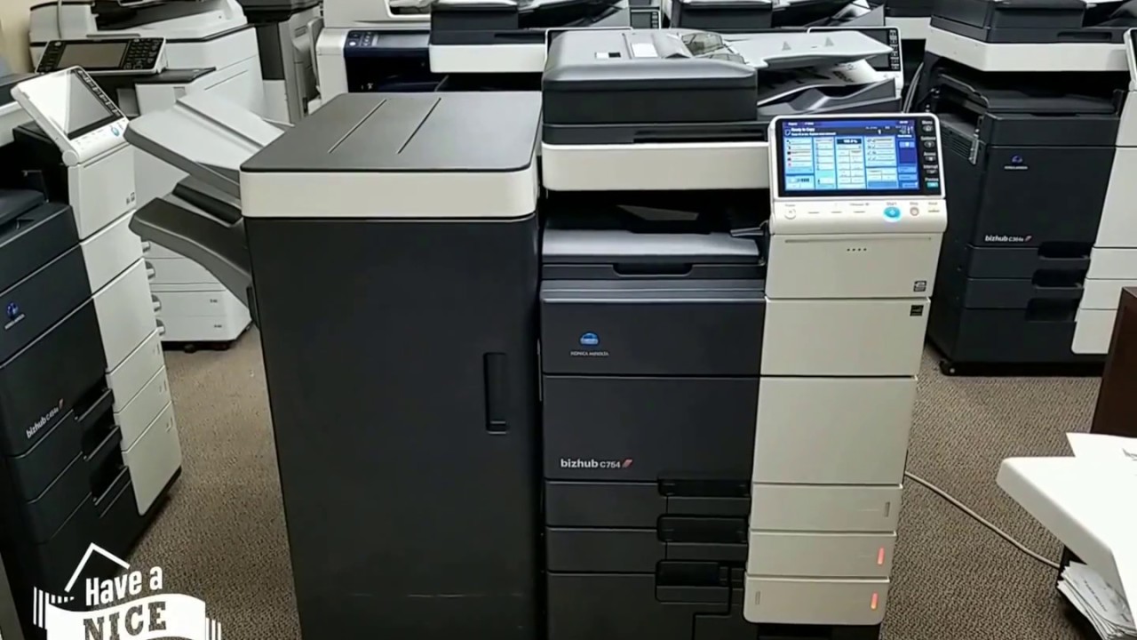 Konica Minolta Bizhub c754 copier-Meter only 60k