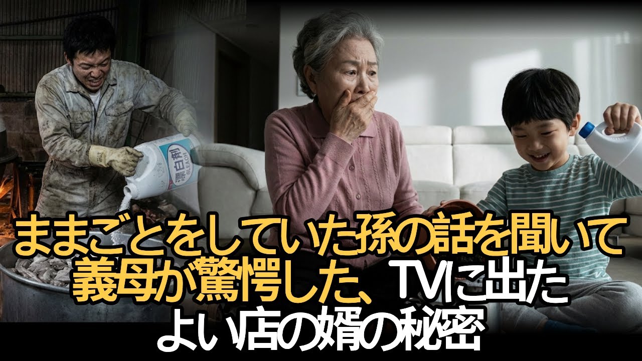 ままごとをしていた孫の話を聞いて義母が驚愕した、TVに出たよい店の婿の秘密 