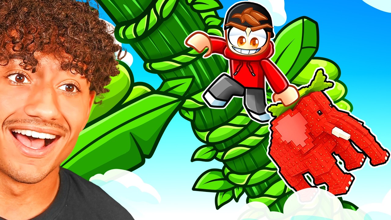 Climbing BEANSTALKS To Save BRAINROTS in Roblox!