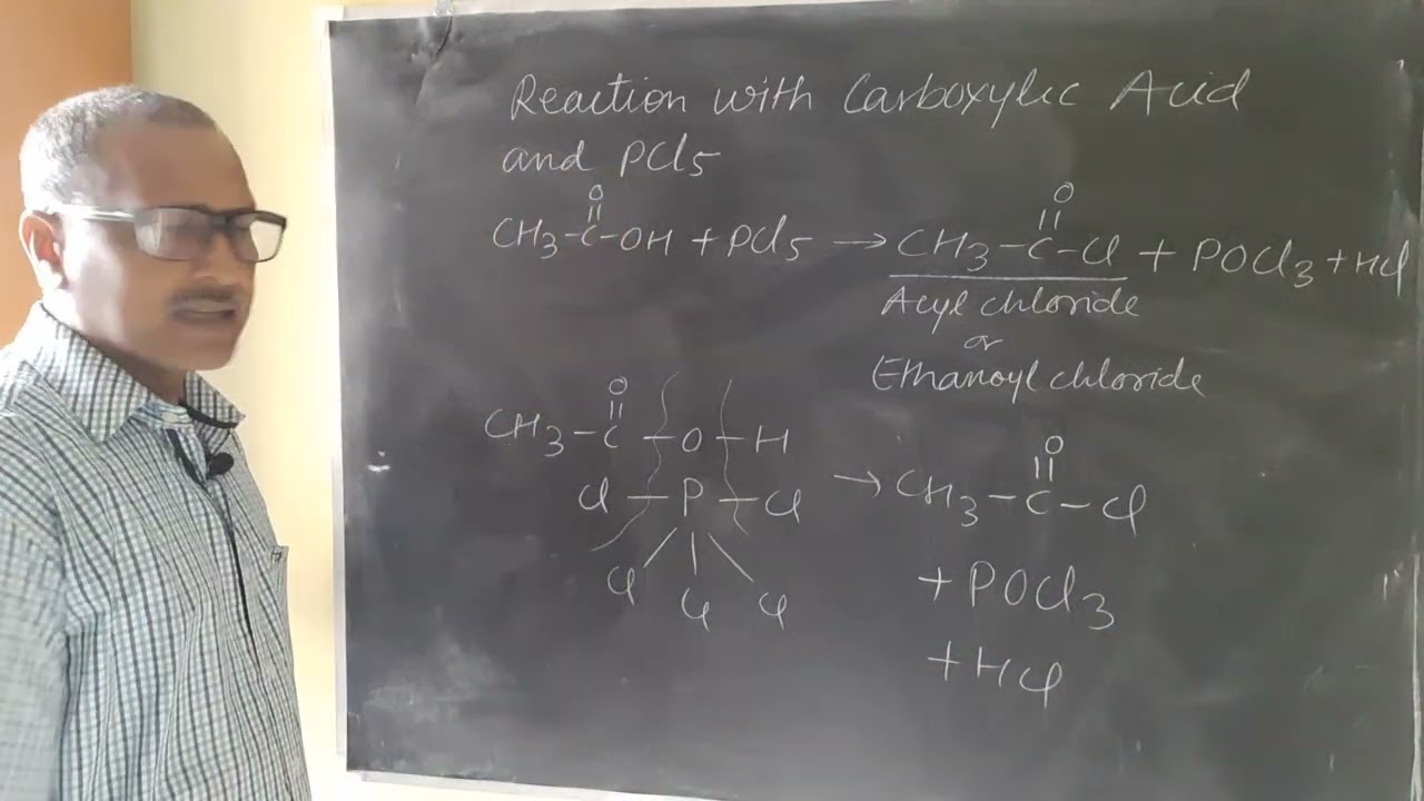 Carboxylic Acid and PCl5, Mechanism