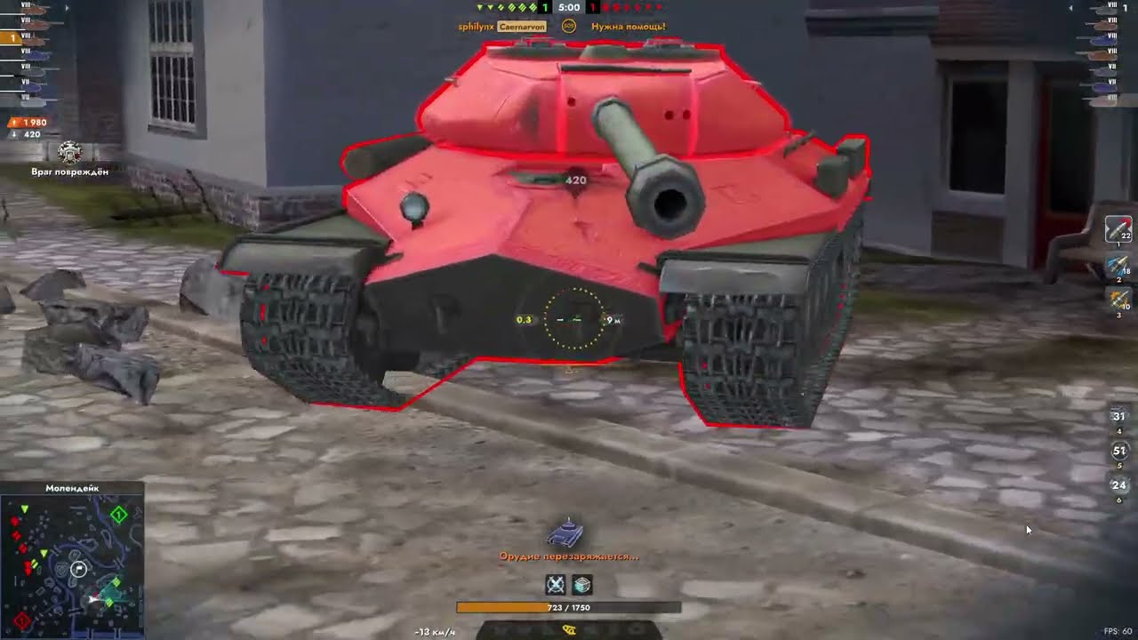Мастер Caernarvon. Основной калибр. Воин. Tanks Blitz 2026