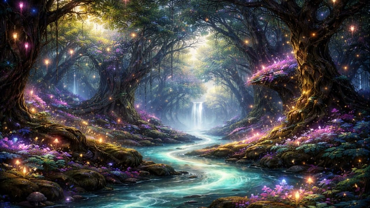 Luminescent Dream Forest 🌌✨ Enchanted Lo-Fi Beats for Relax, Focus & Imagination