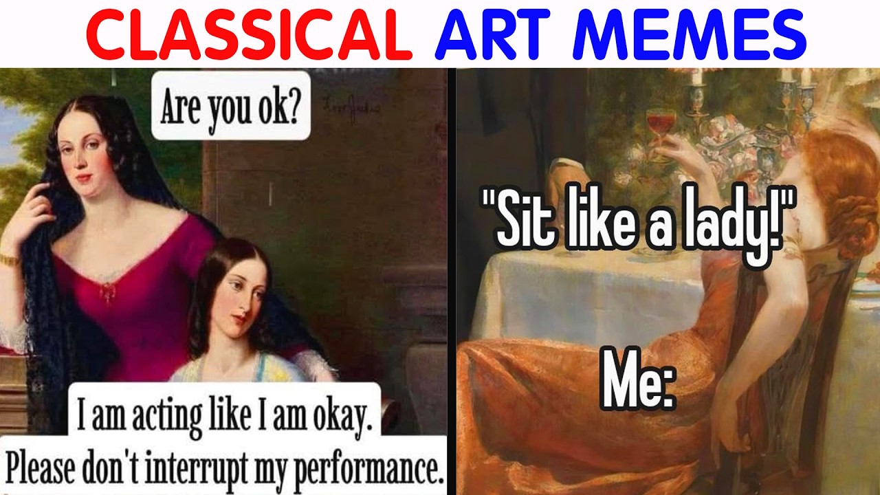 Hilarious Classical Art Memes That Deserve A Museum Of Their Own|| video compilation #93
