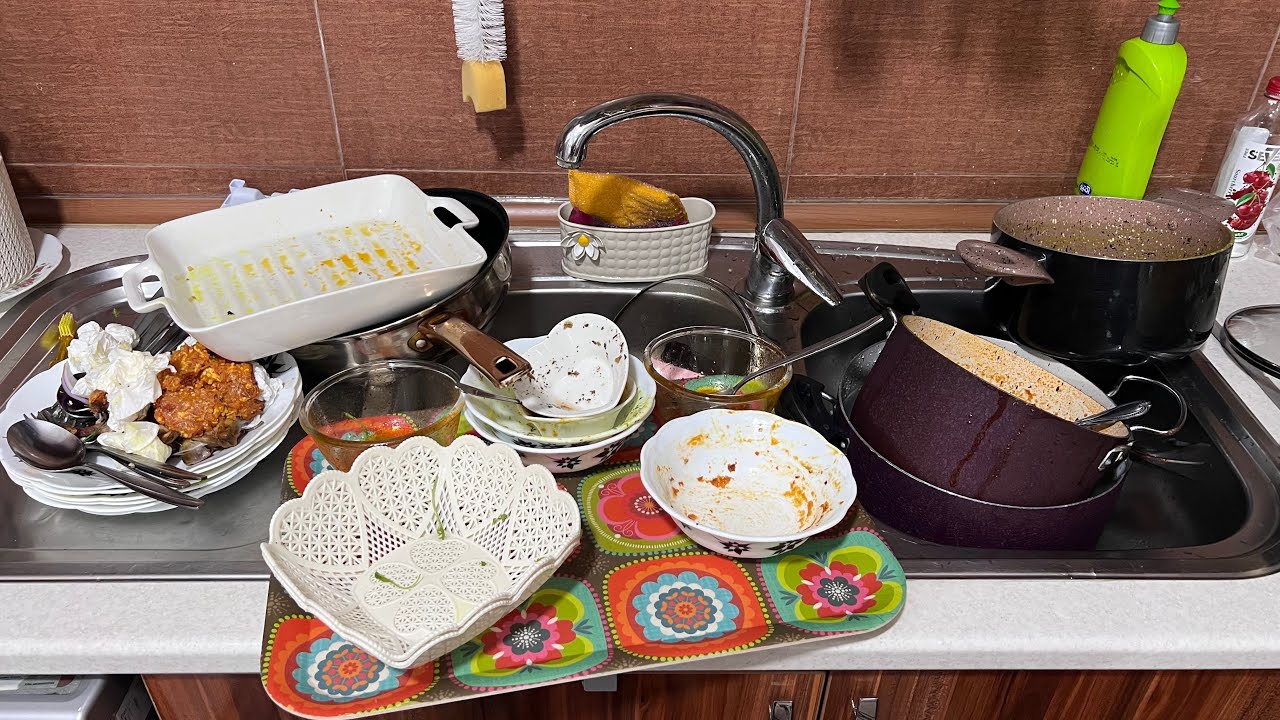 Slow & Relaxing Sink Cleaning After a Long Night ✨