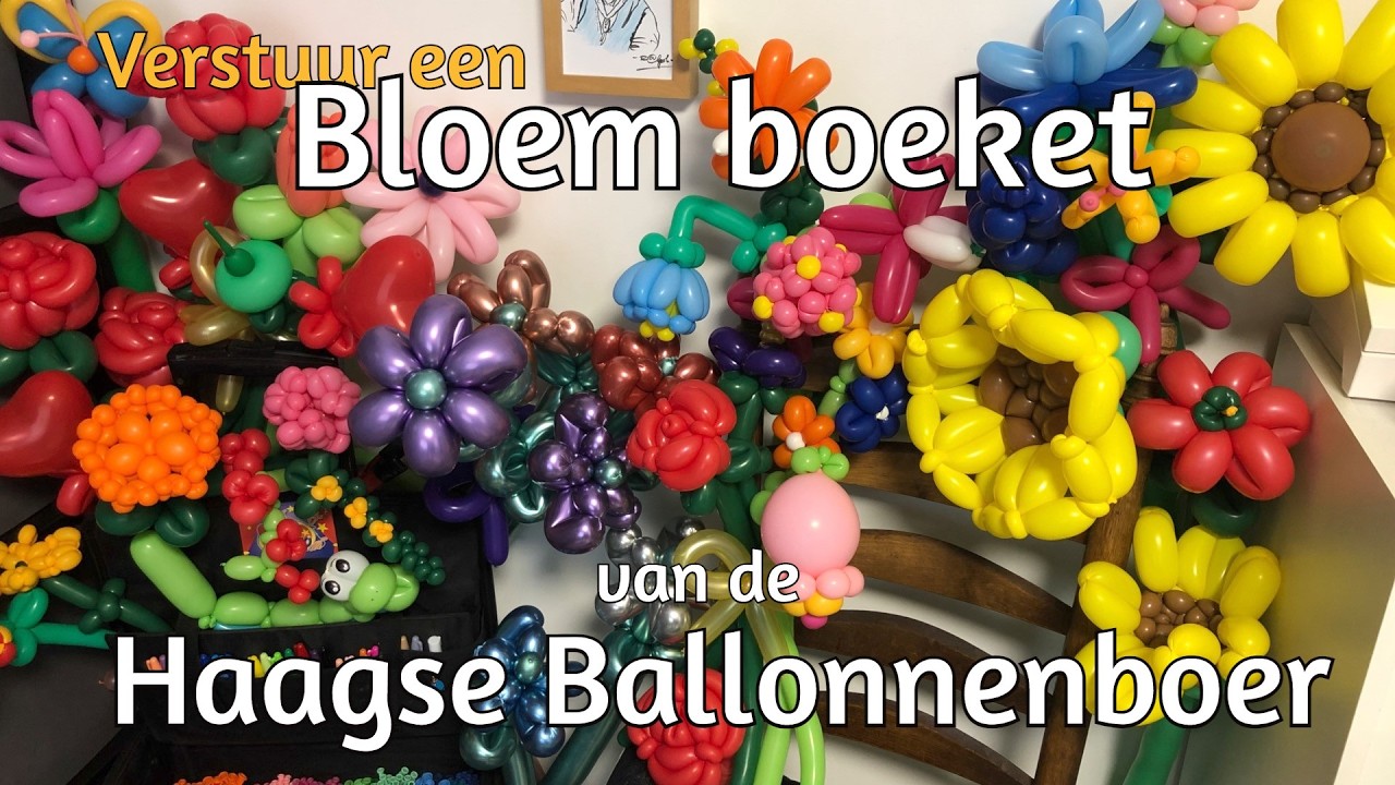 Bloemboeket van de Haagse Ballonnenboer bestellen / check it out !!