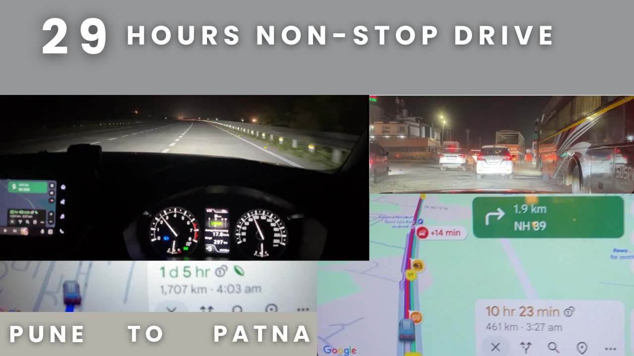 🚗 Pune to Patna Non-Stop Drive in 29 Hours! | Epic 1750+ km Road Trip