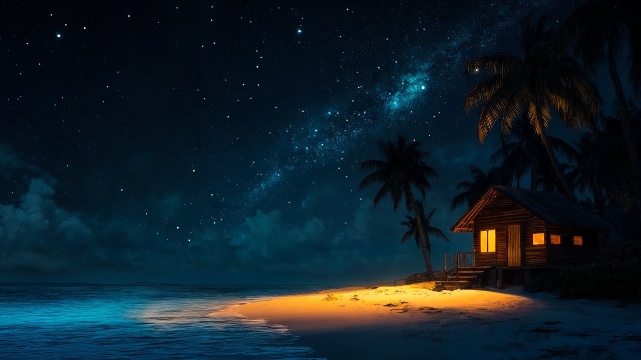 528Hz Healing Frequency & Ocean Waves | Deep Sleep & Total Relaxation