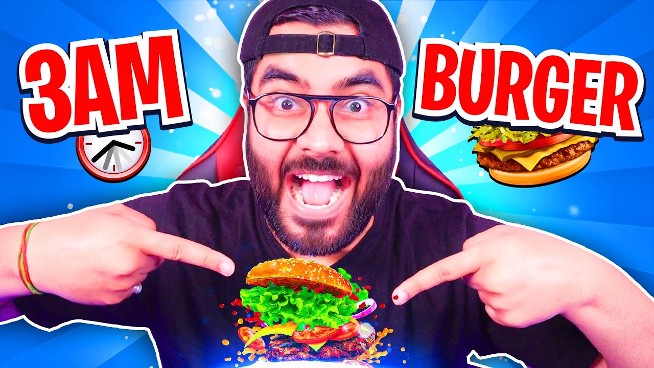 3 AM 🌙 BURGER Vlog 😂 | Hitesh KS