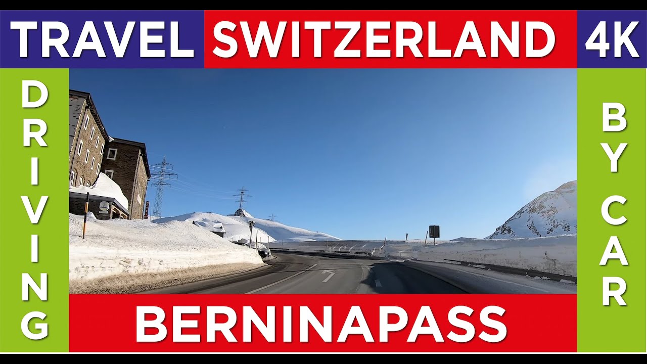Driving in Switzerland - Berninapass - 4K Video - Tesla Model S (Winter 2020)