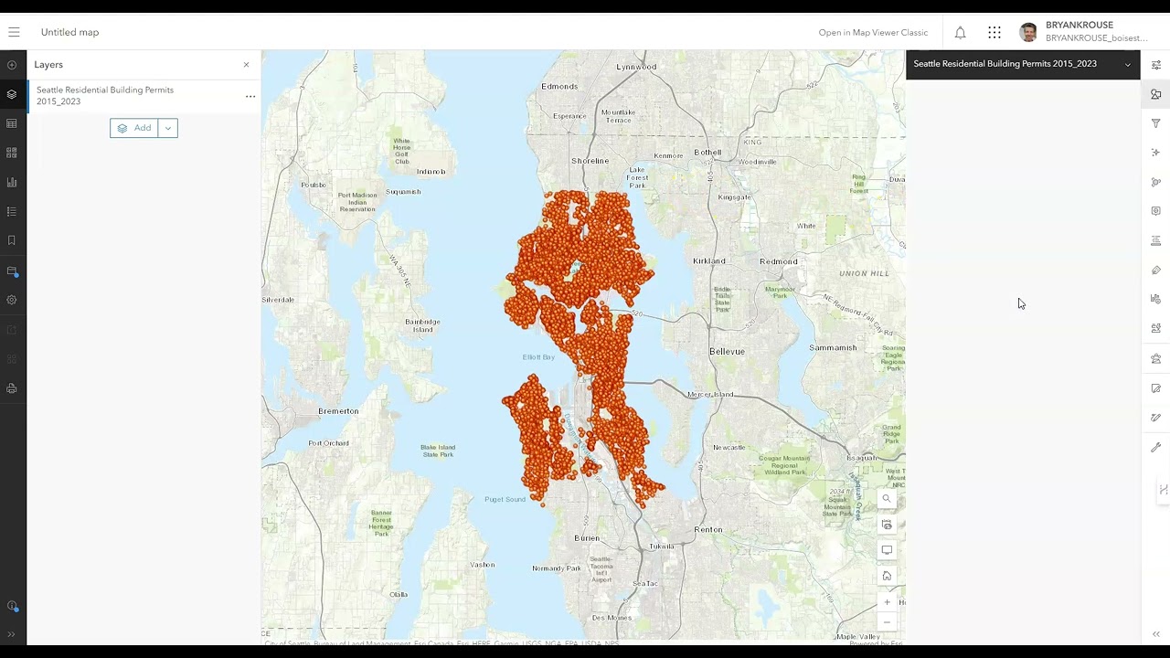 Uploading Excel File to ArcGIS Online and First Map