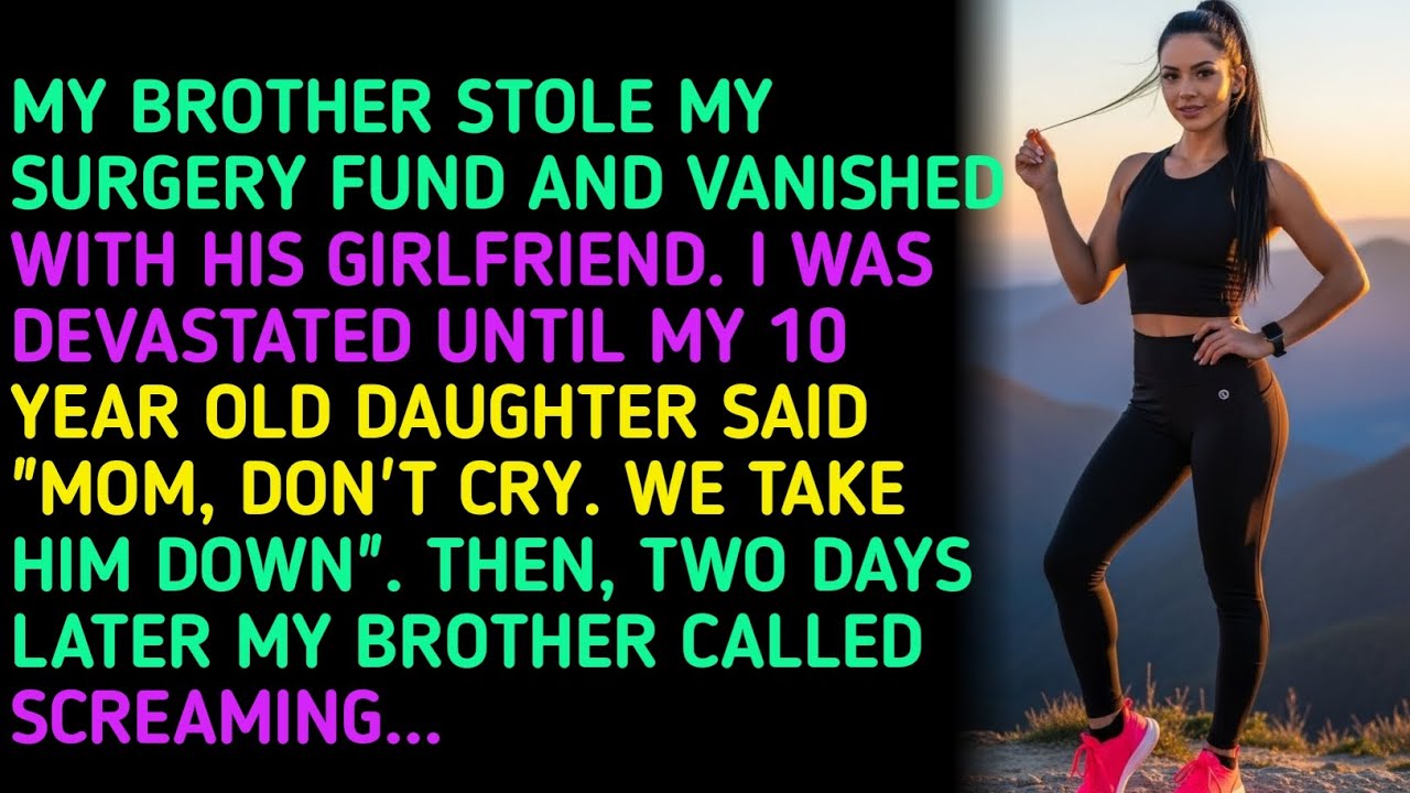 MY BROTHER STOLE MY SURGERY FUND AND VANISHED WITH HIS GIRLFRIEND. I WAS DEVASTATED UNTIL MY 10 Y...