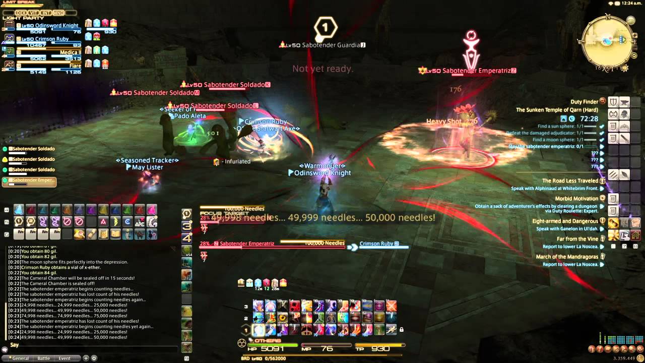 Final Fantasy XIV ARR - The Sunken Temple of Qarn (Hard) - Bard
