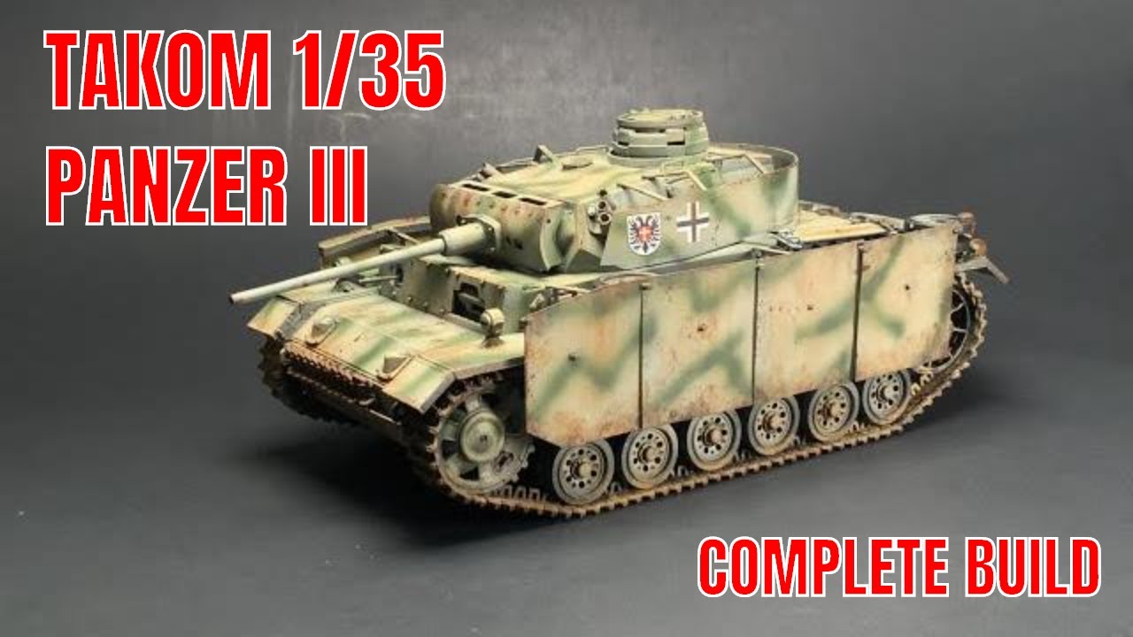 How to build:  1/35 Takom Panzer III ausf M , (Complete build video)