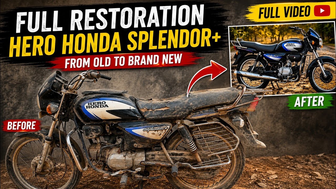 Hero Honda splendor FULLY RESTORATION || part 1