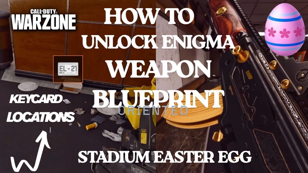 How to Unlock Enigma Weapon Blueprint in Warzone – Stadium Easter Egg & Keycard Locations Guide