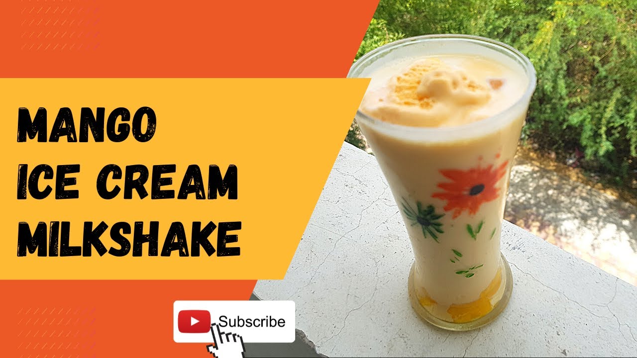 Quick & Easy Mango Ice Cream Shake | Mango Shake Recipe | Mango Milkshake | Summer Drinks Recipes