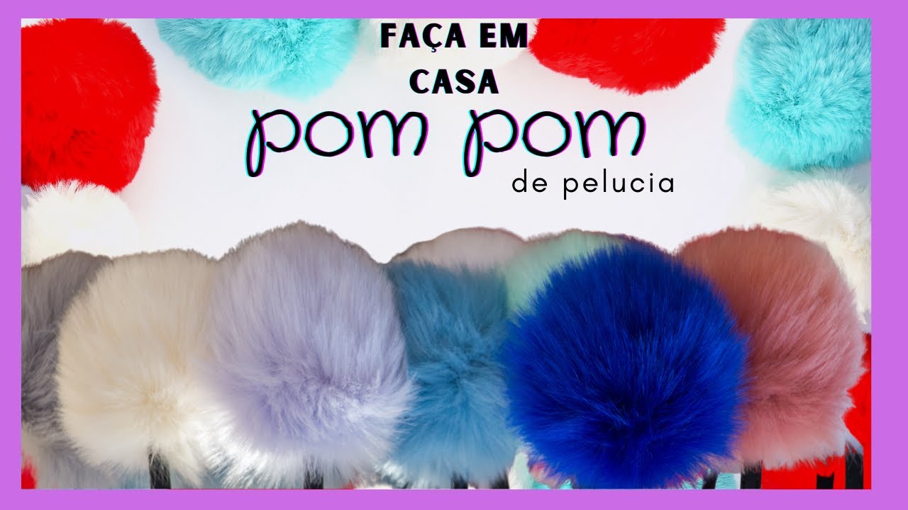 como fazer pompons de Pelúcia para chaveiros / brincos/ Gorros Marly Thibes