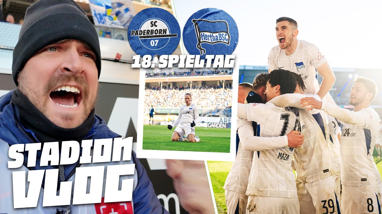 SC PADERBORN vs. HERTHA BSC | DERRY ballert uns zum SIEG 🚀💥 | STADIONVLOG
