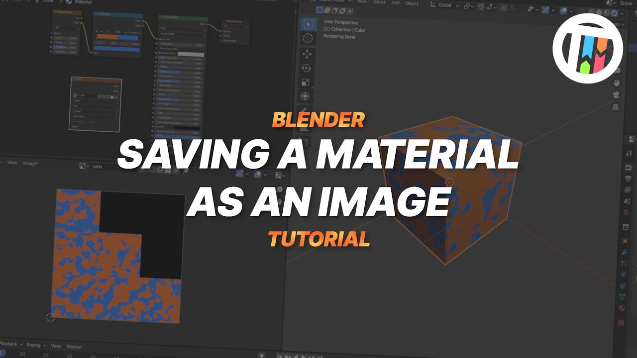 How to Save a Material as an Image in Blender - Tutorial
