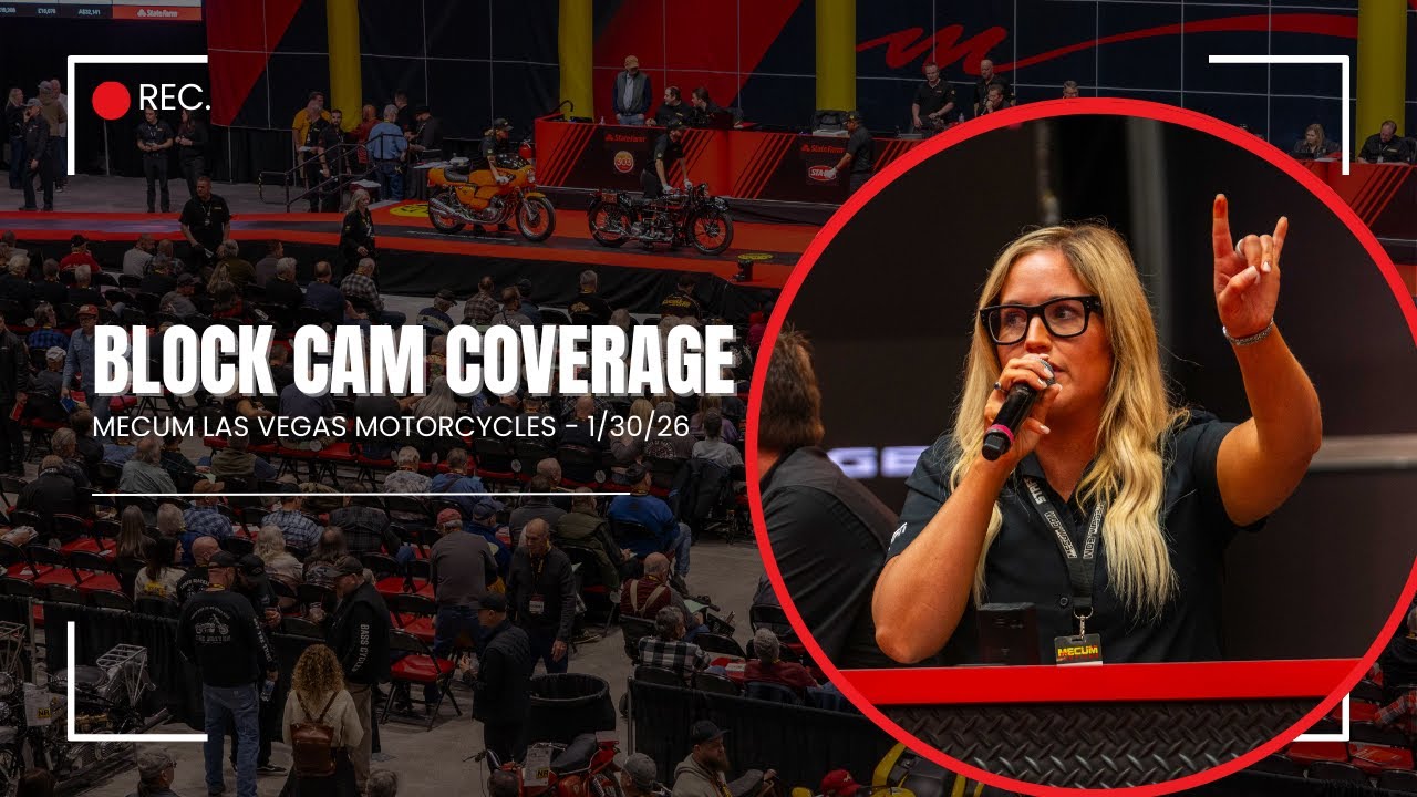 Mecum Las Vegas Motorcycles Live Block Cam: Friday, Jan. 30, 2026
