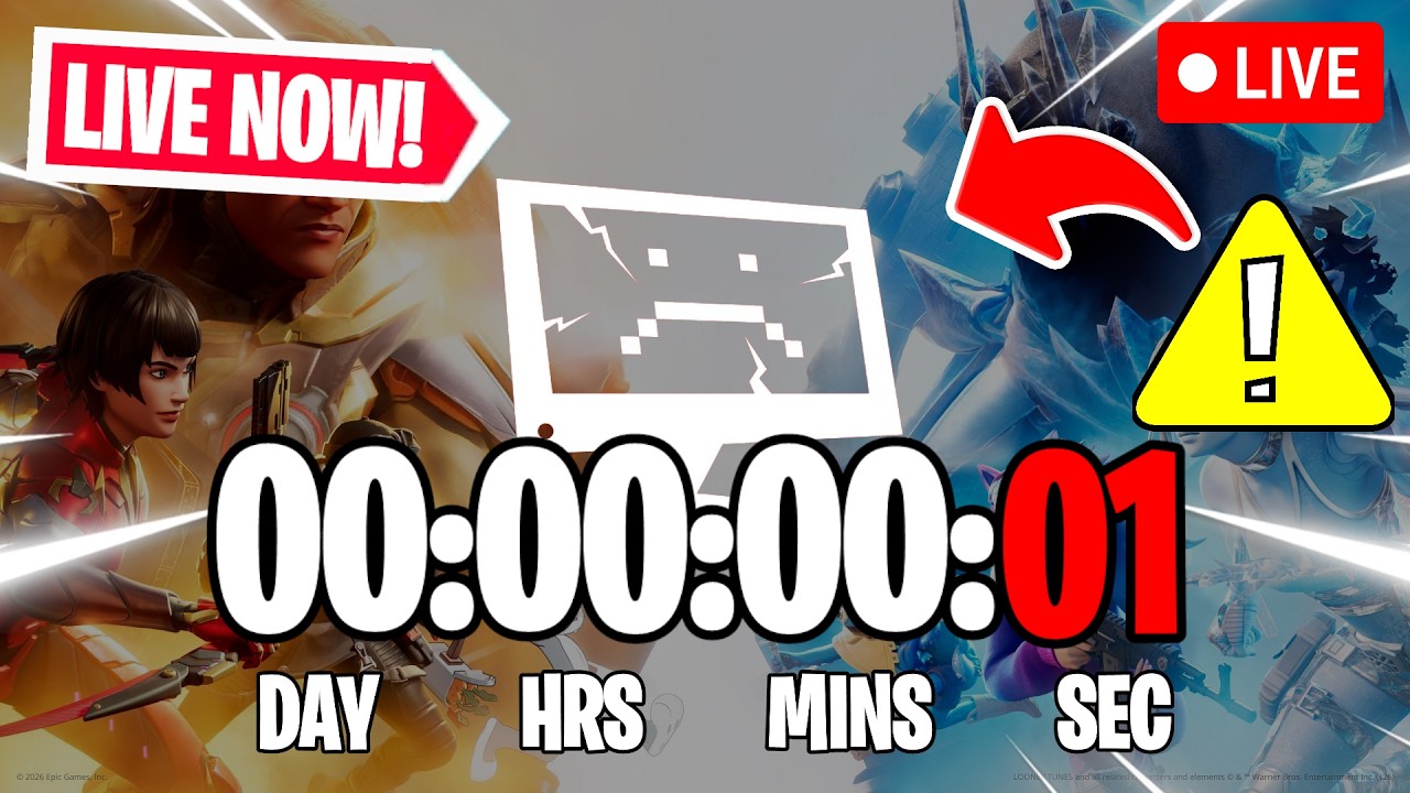 FORTNITE SERVERS DOWN RIGHT NOW! - Waiting Untill The Servers Go Online - Live🔴 Countdown!