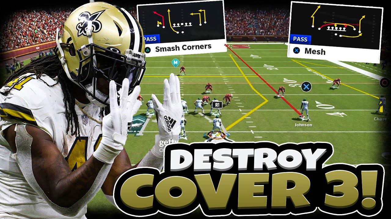 УНИЧТОЖЬТЕ защиту Cover 3 в Madden 21!! Как эффективно использовать защиту Cover 3!