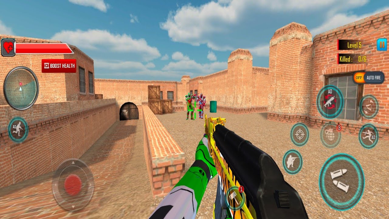 FPS Robot Shooter Strike Gameplay 🎮