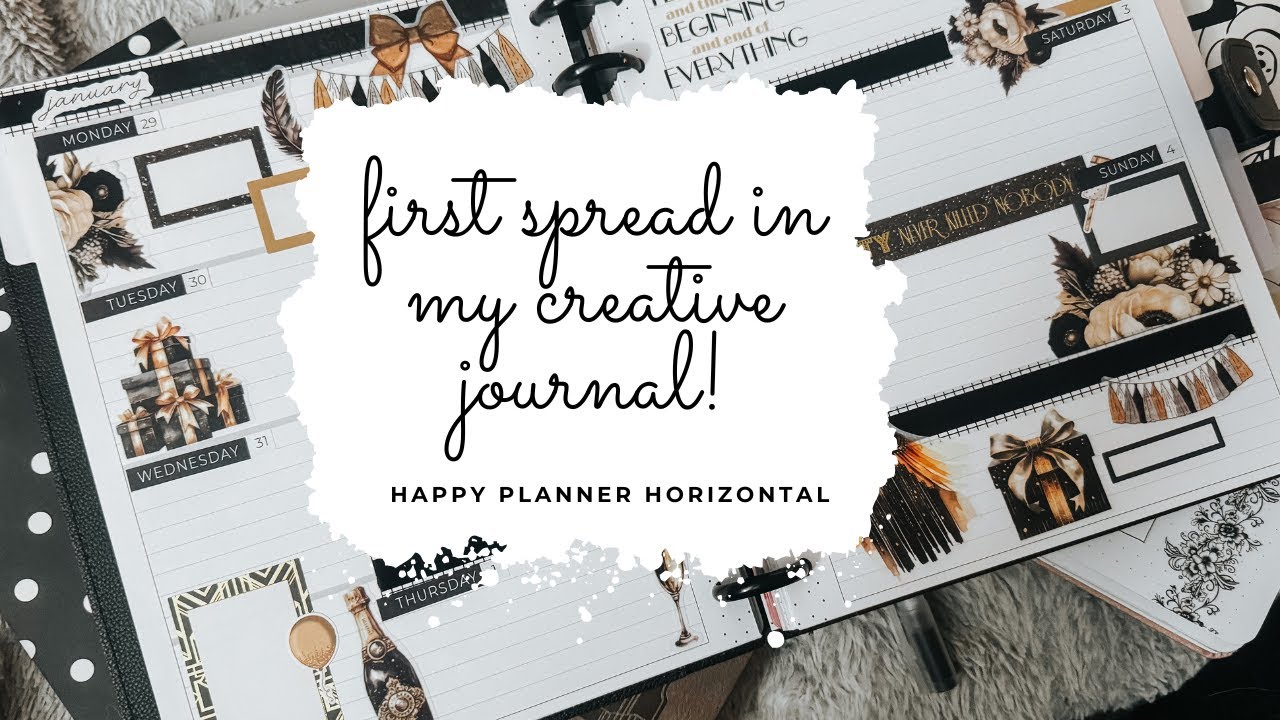Happy Planner Horizontal - Creative Journal Set Up Week 1