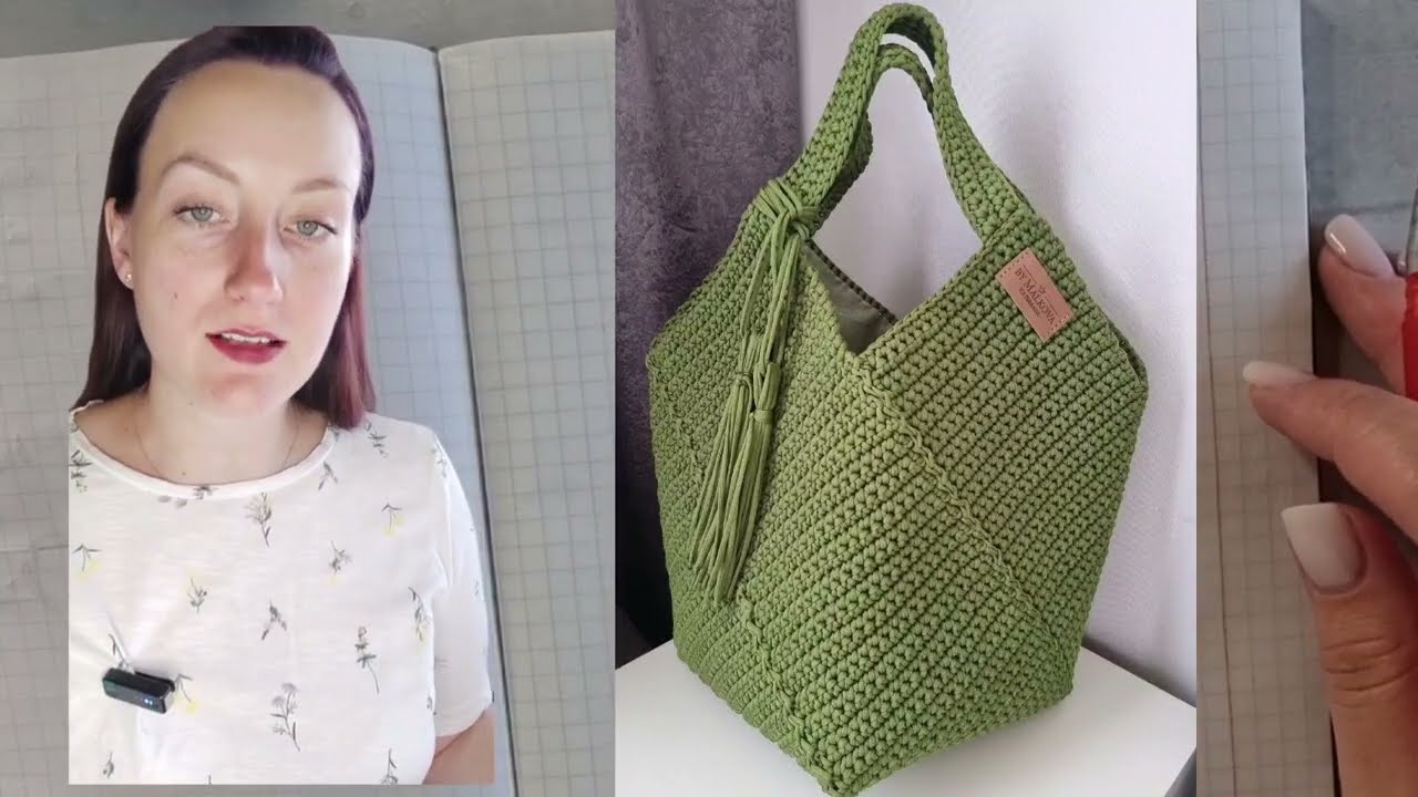 Сумка КВАДРАТ крючком (ч.2) | Crochet Square Bag Pattern (Part 2)