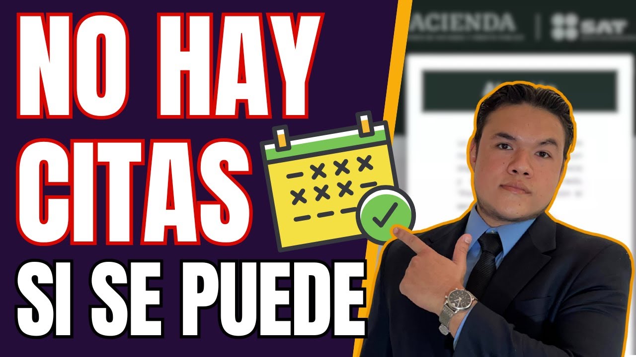 ¿No hay citas en el SAT? Así sacas cita para la e.firma paso a paso ☑️
