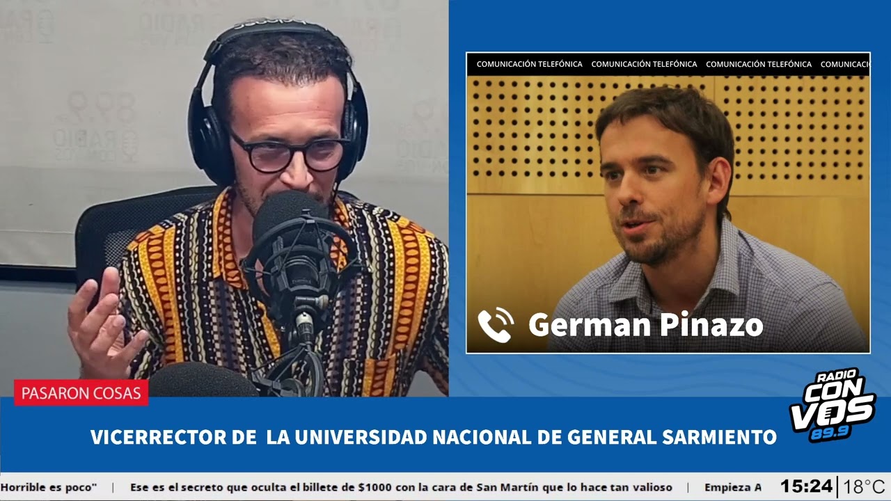 German Pinazo, Vicerrector de la Universidad Nacional de General Sarmiento (UNGS) en Pasaron Cosas