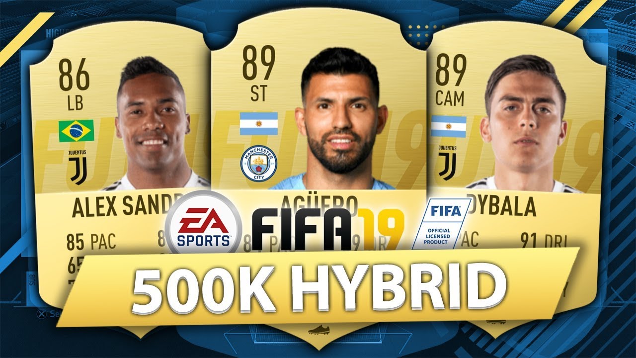 INSANE 500K HYBRID! FIFA 19 SQUAD BUILDER
