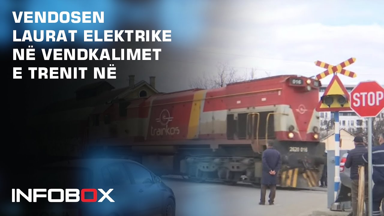 Vendosen laurat elektrike në vendkalimet e trenit në Pejë