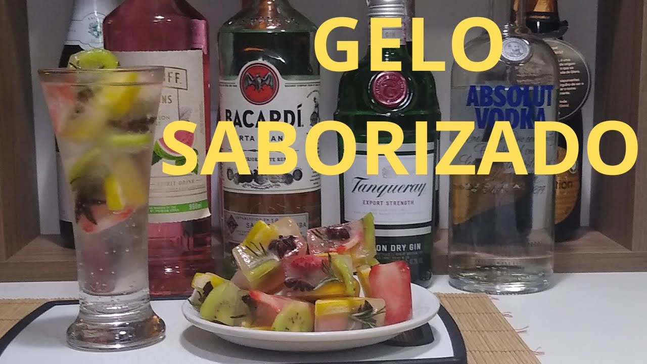 COMO FAZER GELO SABORIZADO