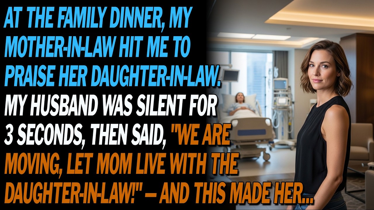 🍽️ At Family Dinner, Mother-in-law Hit Me 👋 To Praise Me. Husband Silent 3 Seconds…