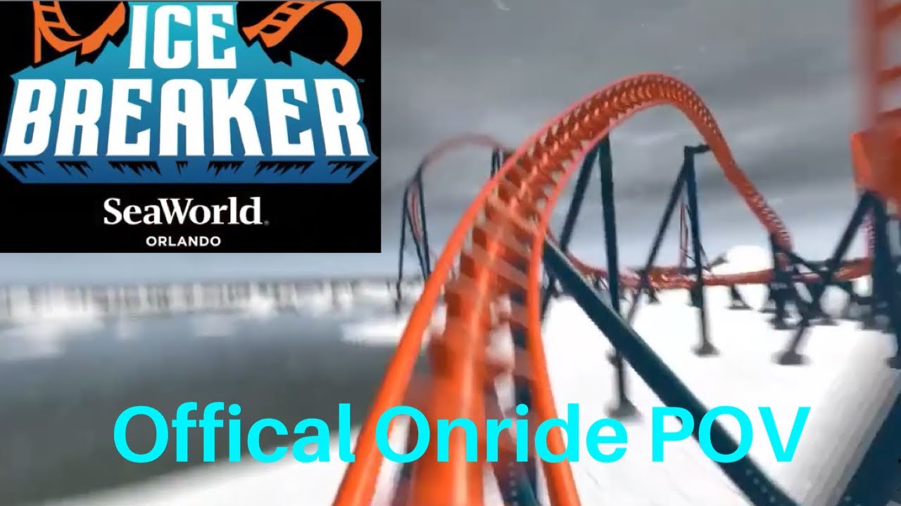 Ice Breaker Official Onride POV- Seaworld Orlando 2021 Coaster