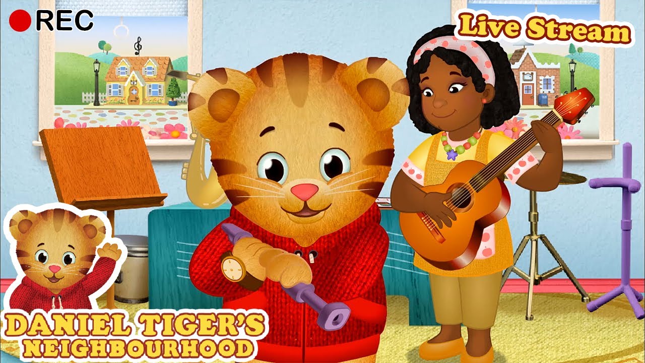 🔴 Step into the Musical World of Daniel Tiger's Neighborhood 🐯🎵  Kids Live Stream 🔴
