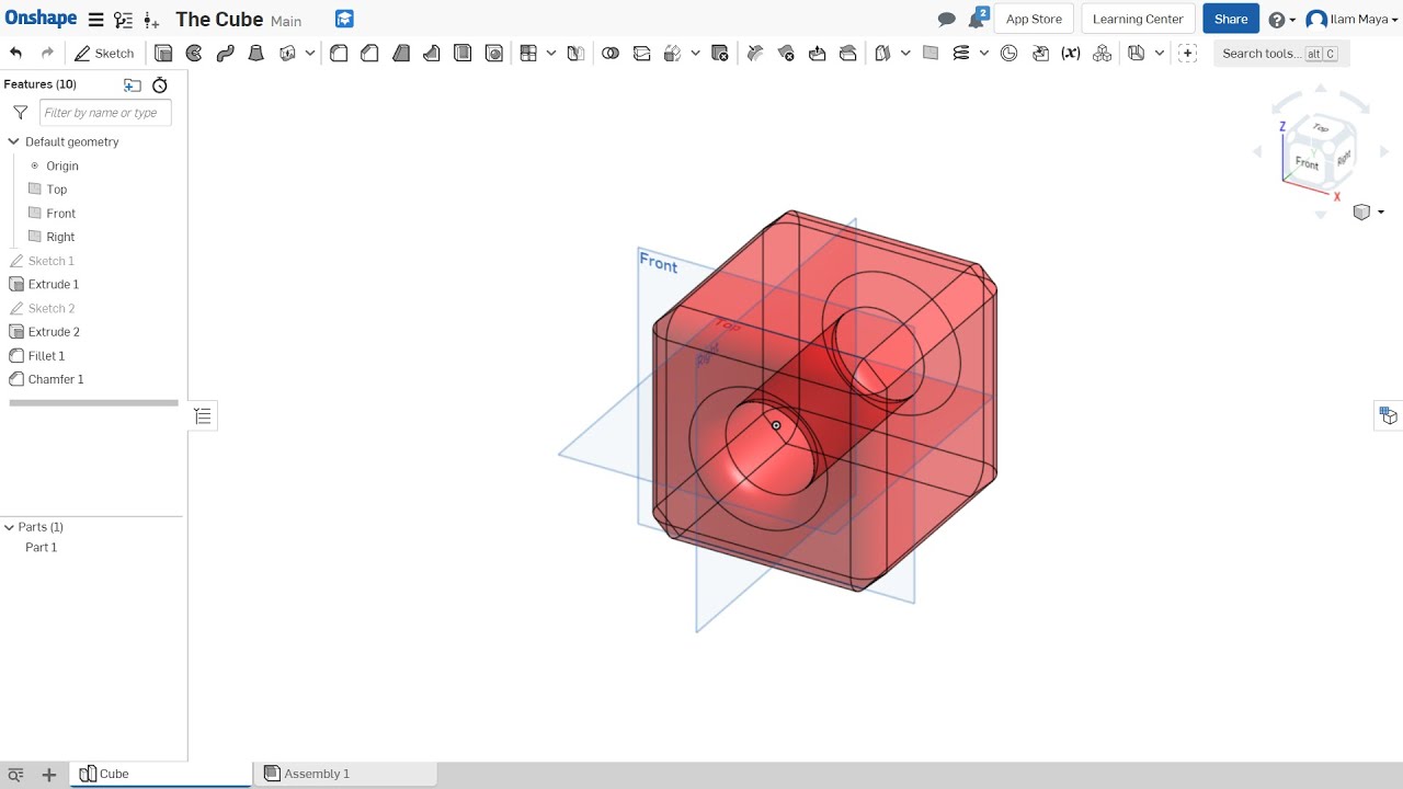 Intro to Onshape For Beginners (Part Studios)