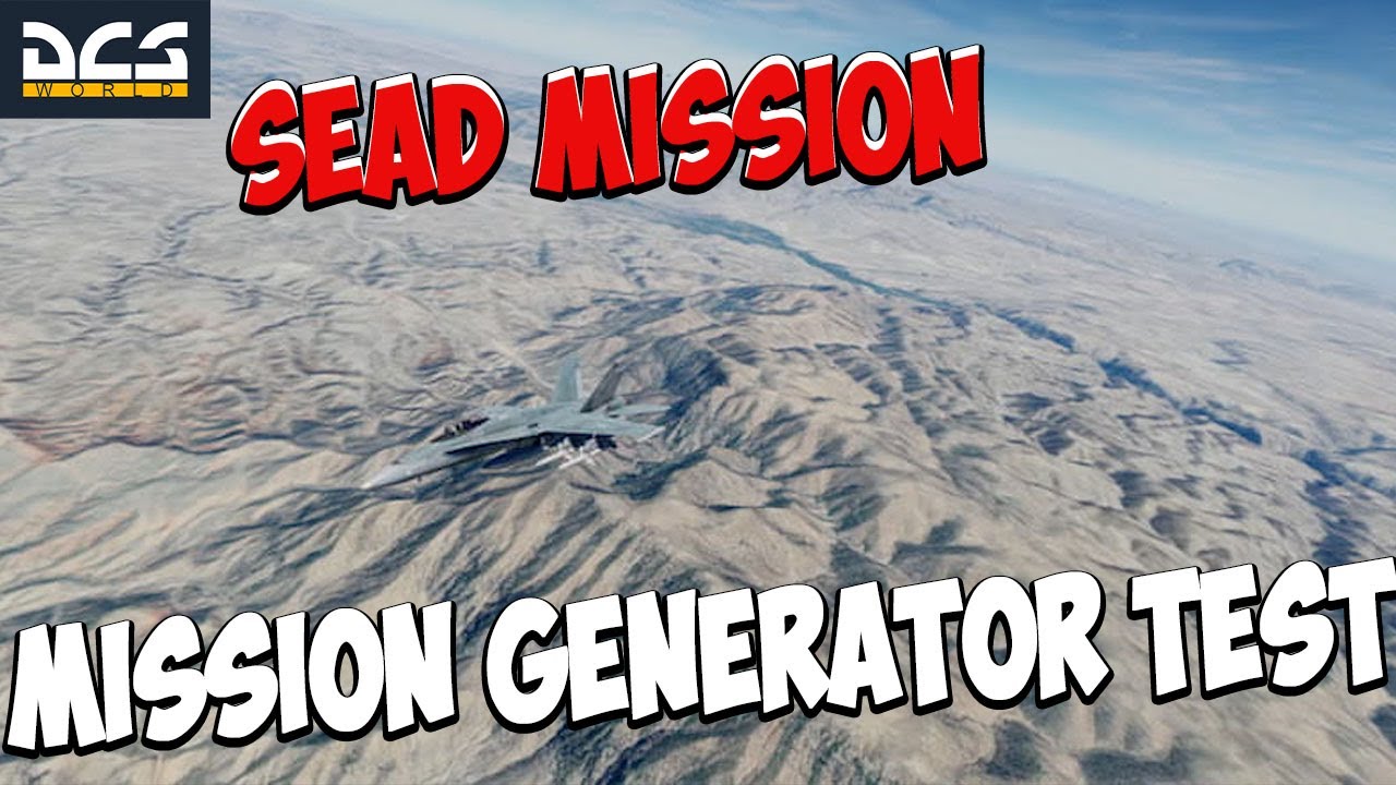 Удар SEAD на F/A-18 &mdash; Тест реалистичного генератора миссий DCS