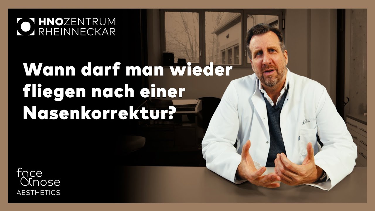 Nasenkorrektur | Frag Prof. Riedel | Wann darf man wieder fliegen nach einer Nasenkorrektur?