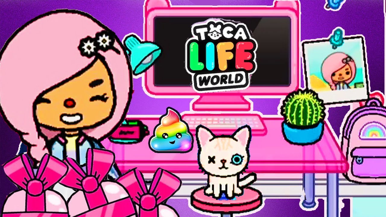 ТОКА БОКА ОБНОВЛЕНИЕ ! Неоновый дом ! Сериал про котенка 💜 Toca Life World
