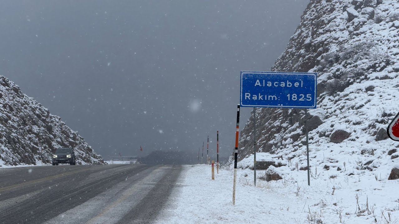 07 ARALIK 2025 ALACABEL'DEN KAR MANZARALARI..SEYDİŞEHİR-ANTALYA YOL DURUMU