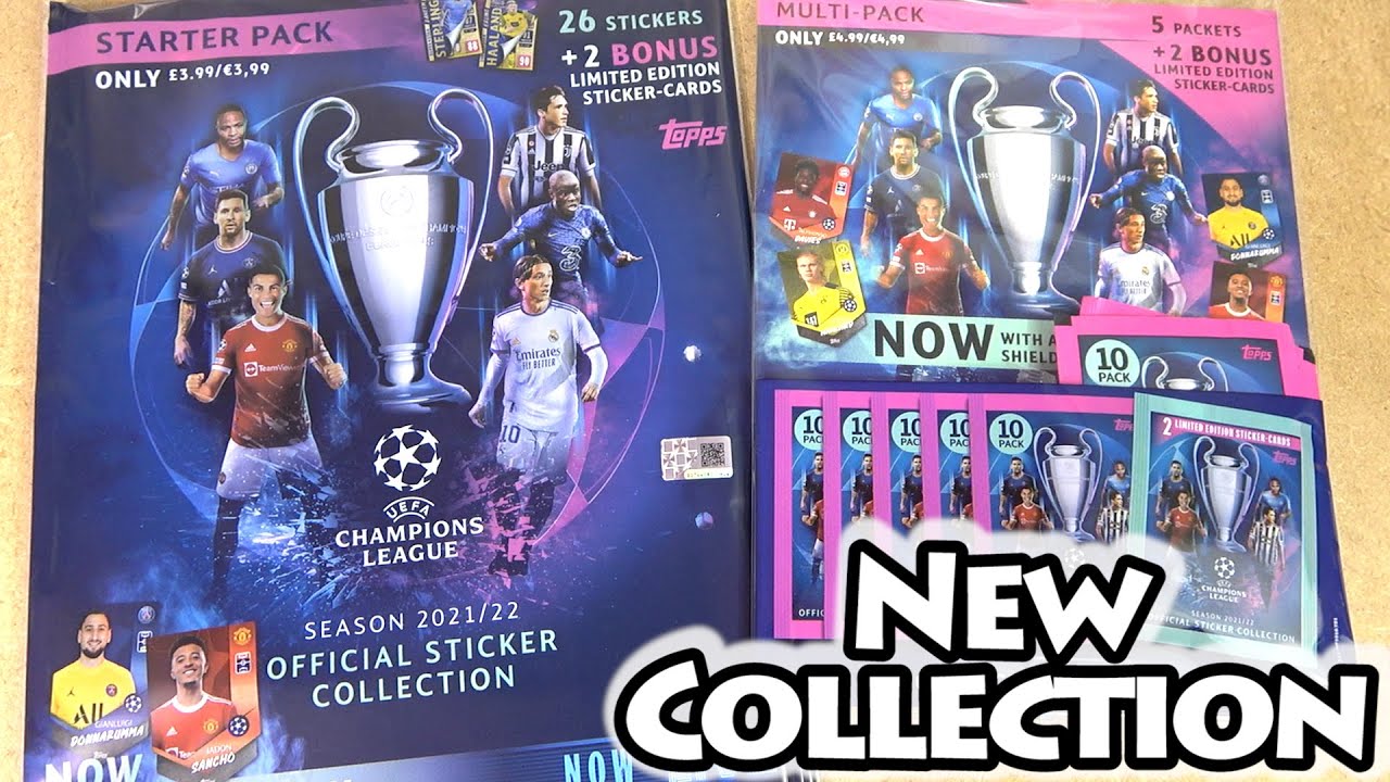 *NEW* Topps Champions League 2021/22 Sticker Collection | Opening A Starter Pack & Multipack