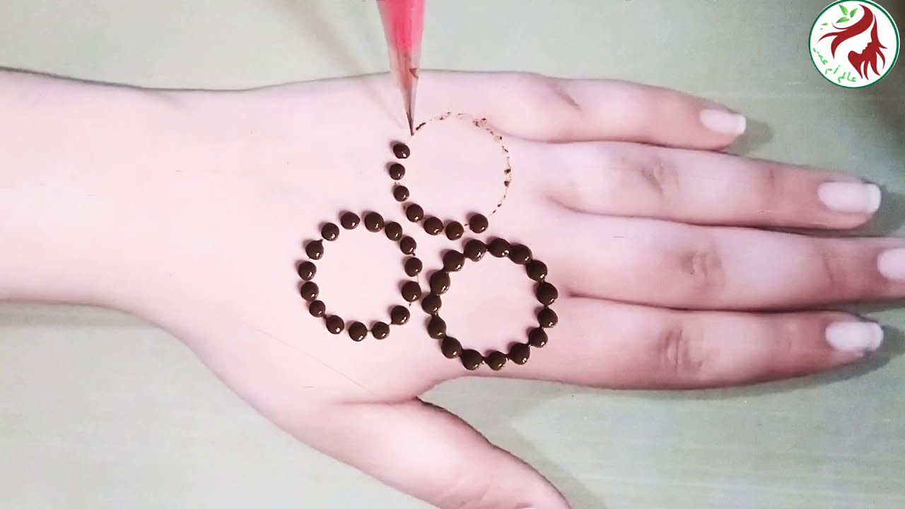 The easiest new Indian henna engraving method for beginners... أسهل طريقة لنقش الحناء هندي