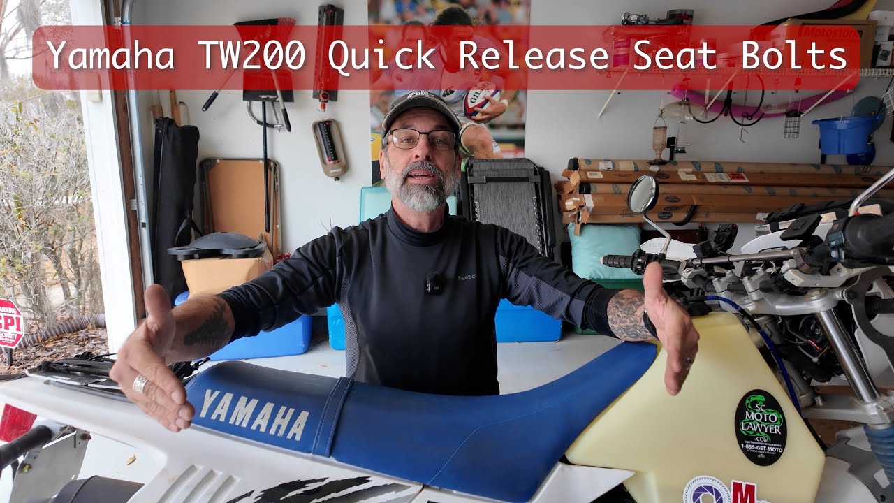 Yamaha TW200 Quick Release Seat Bolts