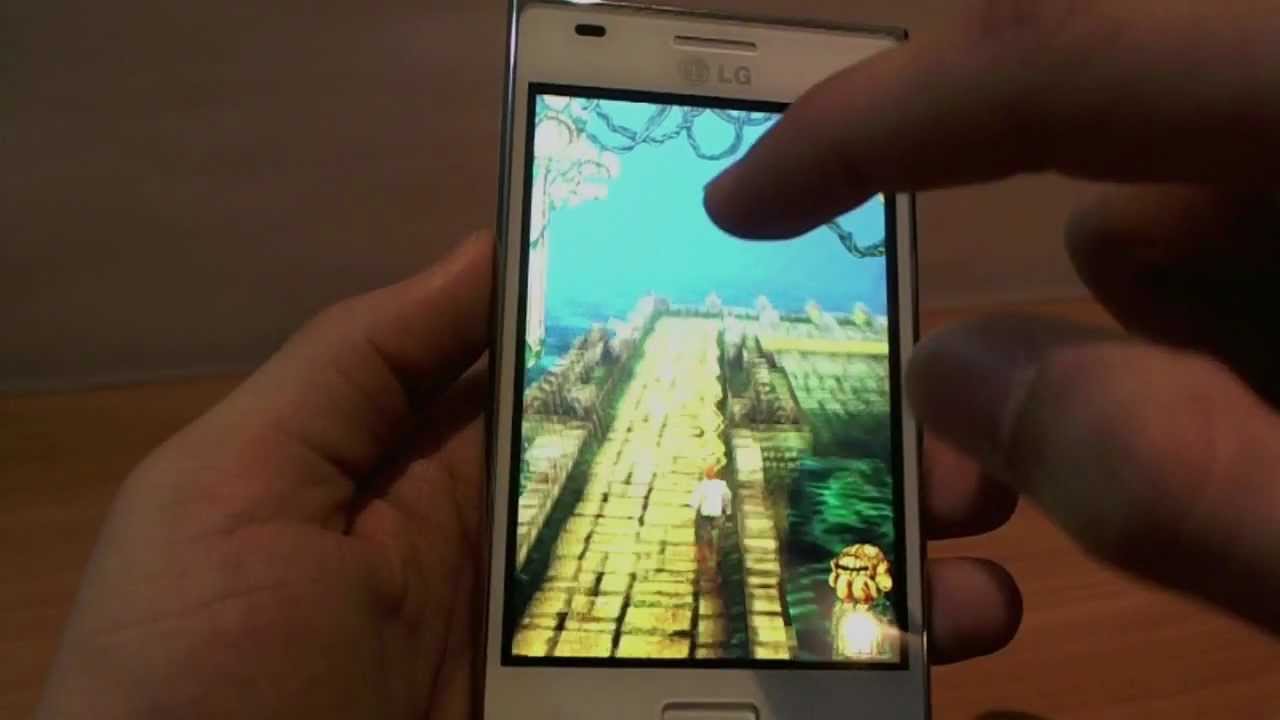 LG Optimus L5 display and gaming review video