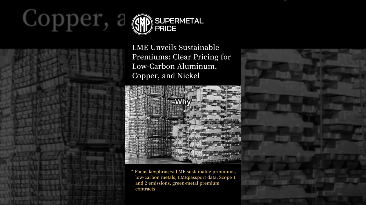 LME Announces Sustainable Premiums for Low-Carbon Aluminum, Copper, and Nickel | SUPER METAL PRICE